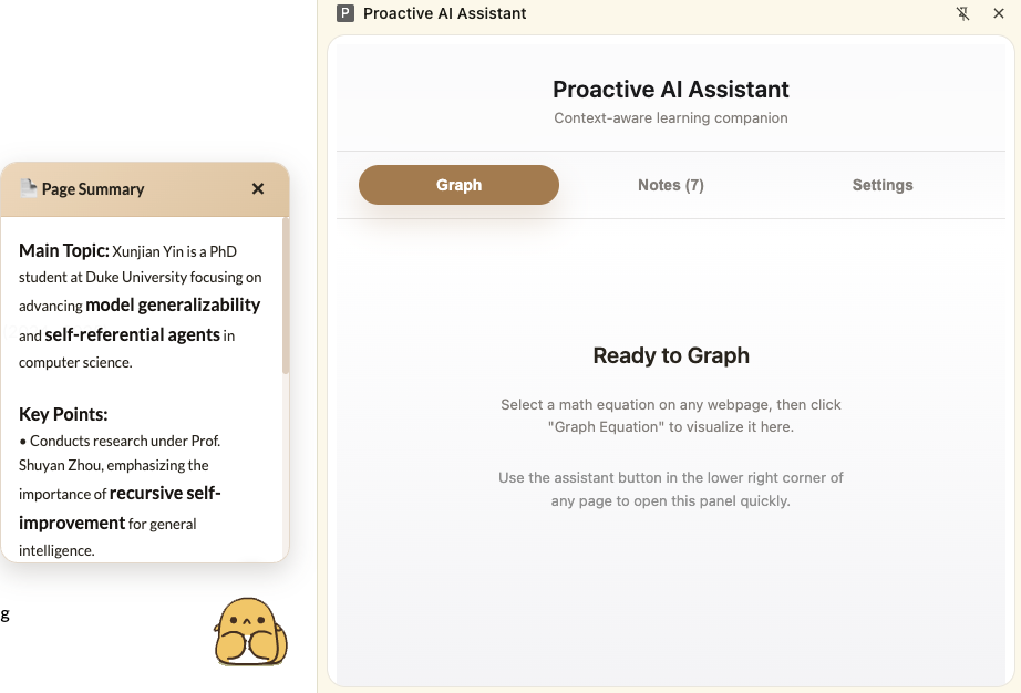 Proactive Assistant Projects - Xunjian Yin